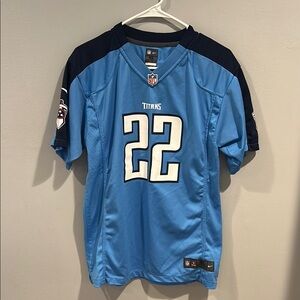 Derick Henry 2016 season Nike Titans Blue Jersey number 22